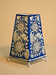 Andhra Leather Craft Lamp Shade - Neelam Puvulu