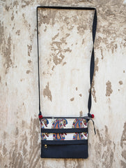 Tri-layered Kalamkari Small Sling Bag - Peacocks