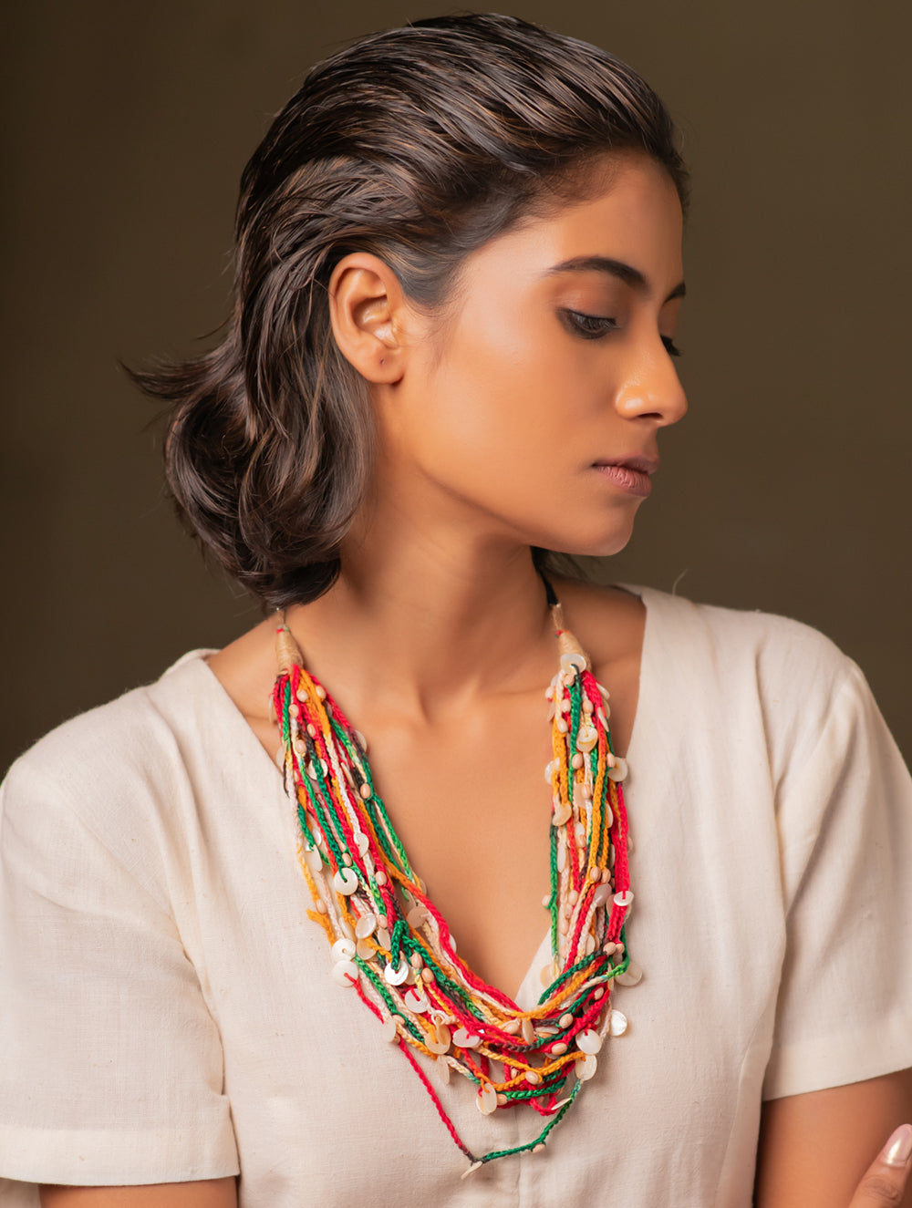 Bohemian Rhapsody Layered Jute Necklace