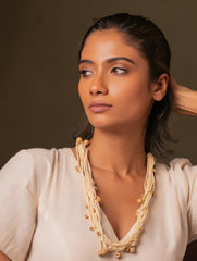 Boho Brilliance Layered Jute Necklace