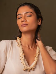 Boho Brilliance Layered Jute Necklace