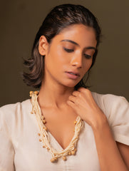 Boho Brilliance Layered Jute Necklace