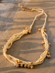 Boho Brilliance Layered Jute Necklace