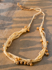 Boho Brilliance Layered Jute Necklace