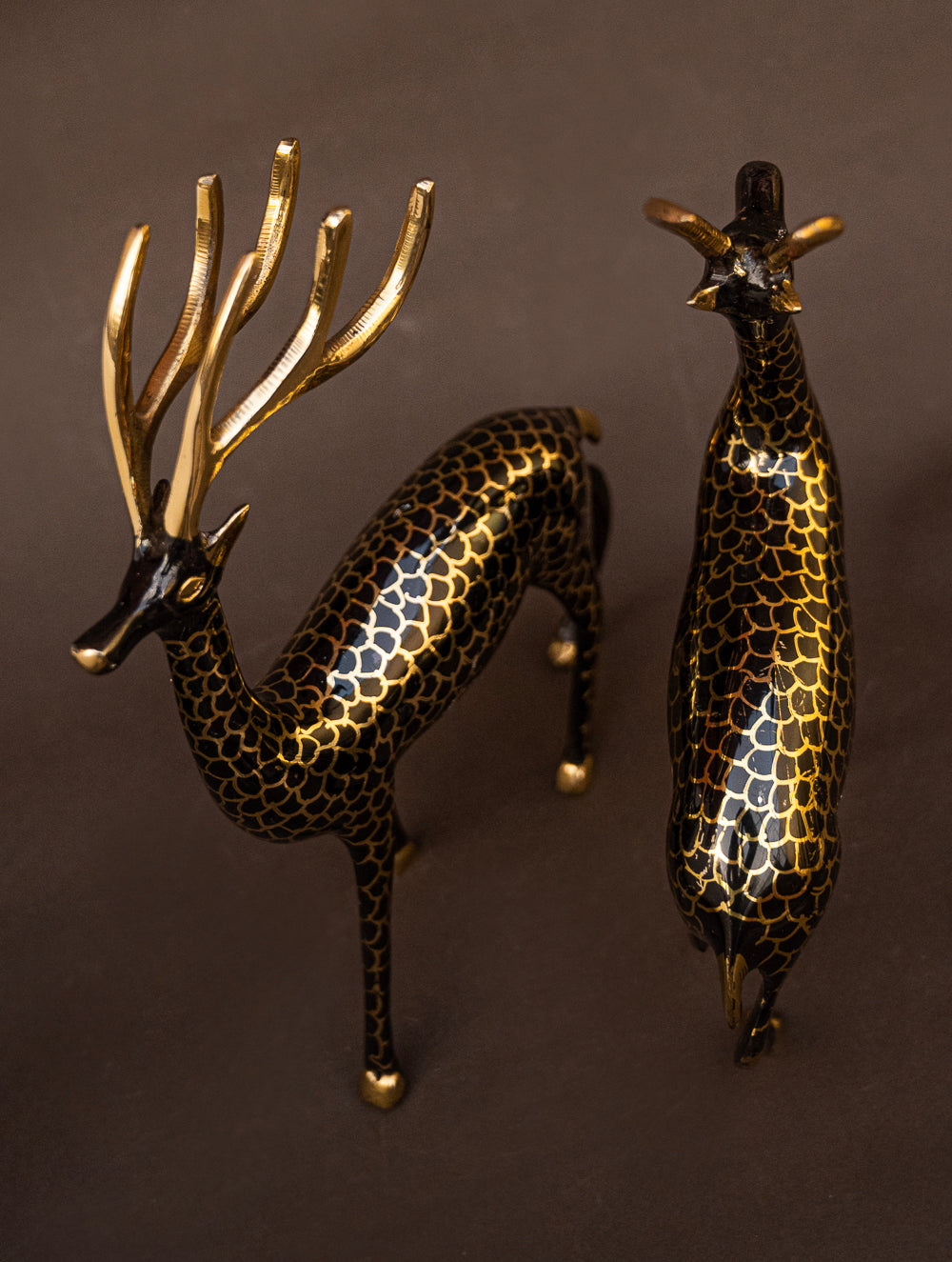 Brass Reindeer Curio