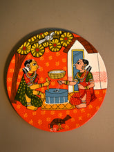 Handpainted Cheriyal Wooden Wall Plate - Chaff & Chatter
