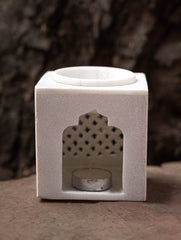 Carved Marble Jharoka Aroma Oil Diffuser (4" x 4'')
