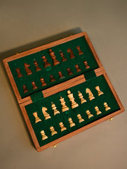 Handcrafted Wooden Travel Chess Set