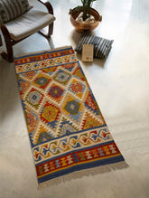 Handwoven Kilim Rug - Colourful Medallion