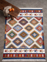 Handwoven Kilim Rug - Colourful Medallion