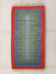 Handwoven Kilim Rug - Colour Block (Length 6ft x Width 2ft)