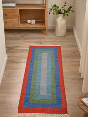 Handwoven Kilim Rug - Colour Block (Length 6ft x Width 2ft)