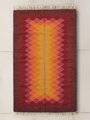 Handwoven Kilim Rug - Sunset Prism