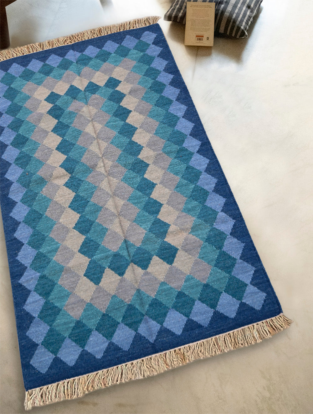 Handwoven Kilim Rug - Ocean Prism