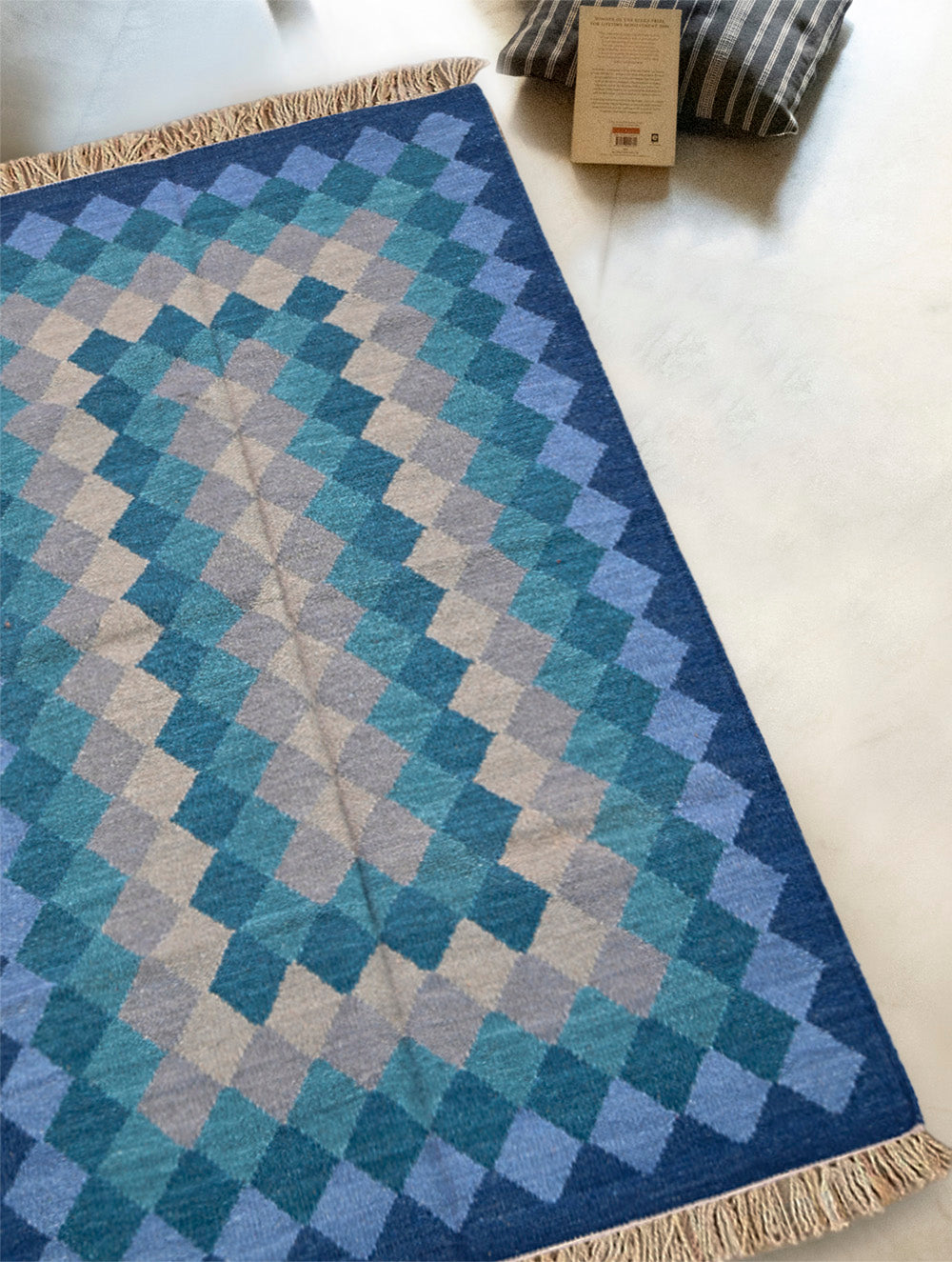 Handwoven Kilim Rug - Ocean Prism