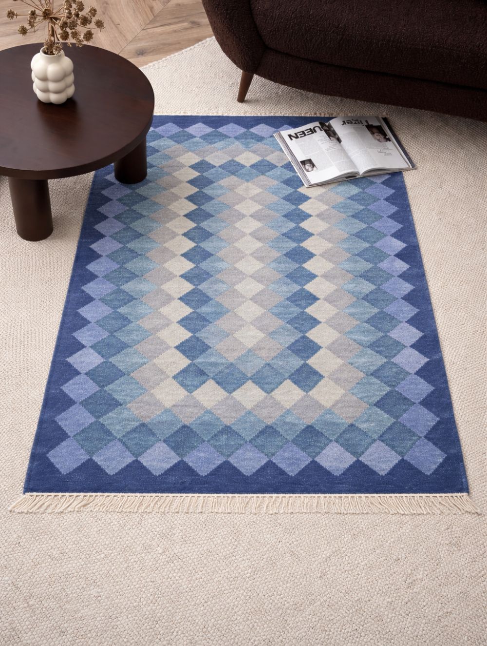 Handwoven Kilim Rug - Ocean Prism