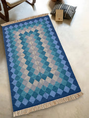Handwoven Kilim Rug - Ocean Prism