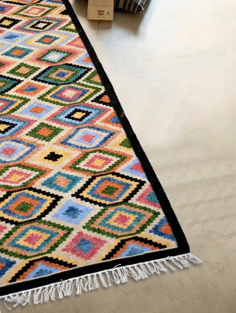 Handwoven Kilim Rug - Diamond Mosaic (Length 6ft x Width 2ft)