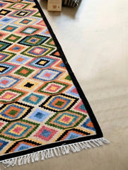 Handwoven Kilim Rug - Diamond Mosaic (Length 6ft x Width 2ft)