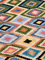 Handwoven Kilim Rug - Diamond Mosaic (Length 6ft x Width 2ft)