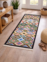 Handwoven Kilim Rug - Diamond Mosaic (Length 6ft x Width 2ft)