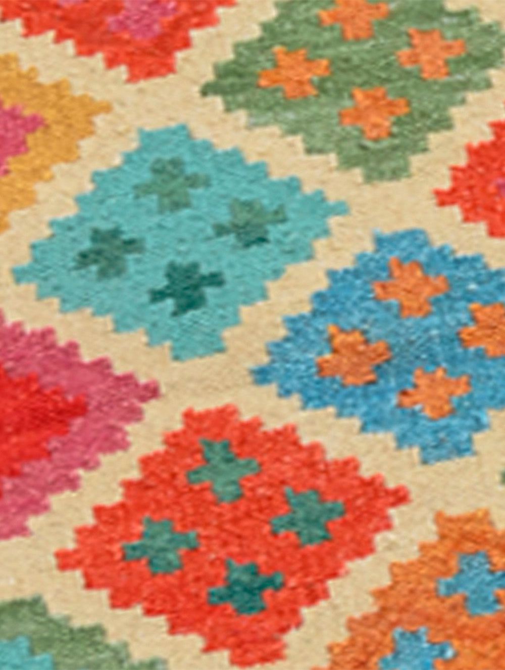 Handwoven Kilim Rug - Candy Mosaic (Length 5ft x Width 3ft)