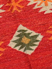 Handwoven Kilim Rug - Crimson Folk