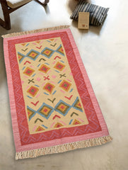Handwoven Kilim Rug - Rose Meadow