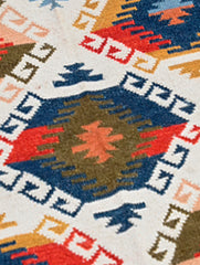 Handwoven Kilim Rug - Layered Diamonds