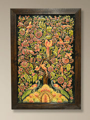 Hand-rendered Stone Dust Painting - Midnight Garden
