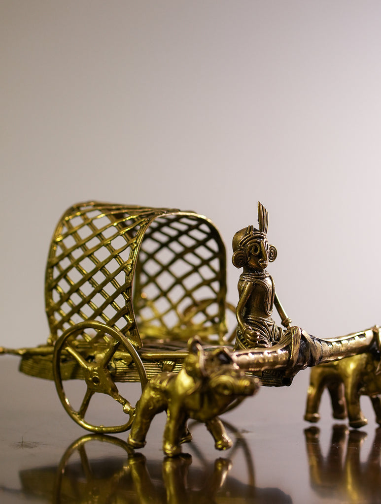 Dhokra Craft Curio - Bullock Cart