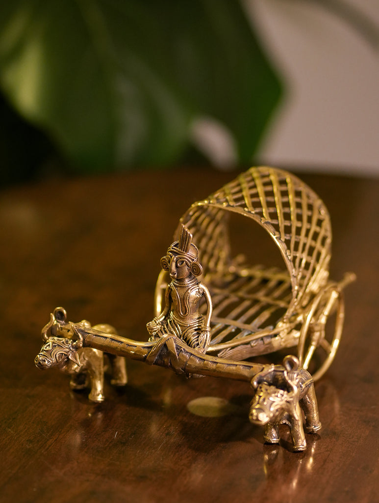 Dhokra Craft Curio - Bullock Cart