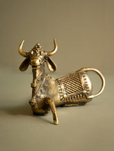 Dhokra Craft Curio - Nandi Checkered