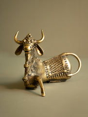 Dhokra Craft Curio - Nandi Checkered