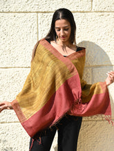 Exclusive Bhagalpur Tussar Silk Stole - Palash Drift