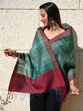 Exclusive Bhagalpur Tussar Silk Stole - Wild Forest