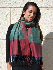 Exclusive Bhagalpur Tussar Silk Stole - Wild Forest