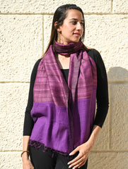 Exclusive Bhagalpur Tussar Silk Stole - A Mulberry Touch