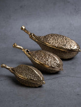 Exclusive Brass Box Curios / Paper Weights - Kanakchampa (Set of 3)