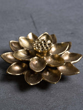 Exclusive Brass Curio / Incense Holder - Waterlily