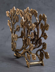 Exclusive Brass Napkin Holder - Leaves