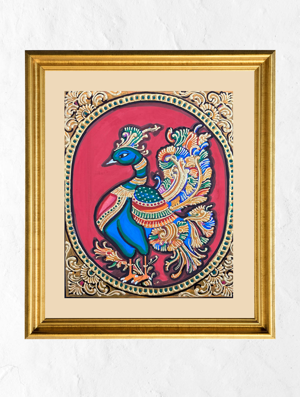 Exclusive Ganjifa Art Framed Painting - Annapakshi