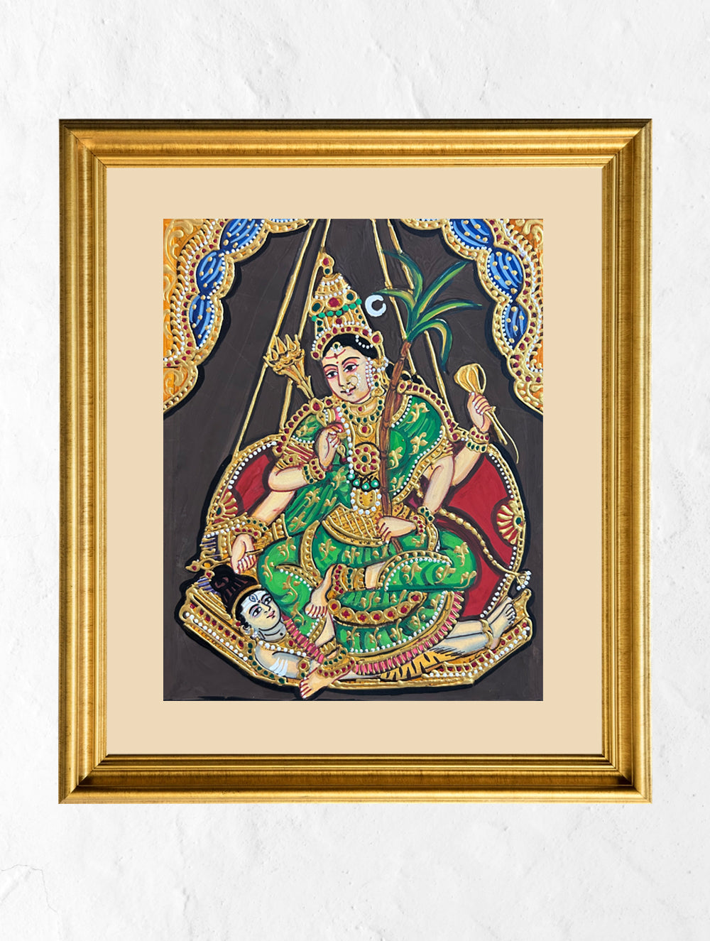 Exclusive Ganjifa Art Framed Painting - Durga