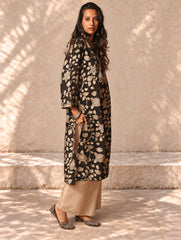 Exclusive, Authentic Kalamkari Silk Viscose Blend Loose Fit Kurta Set - Peacocks (2 pc set)