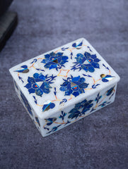 Floral Tapestry Marble Inlay Box