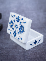 Floral Tapestry Marble Inlay Box