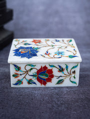Floral Tapestry Marble Inlay Box