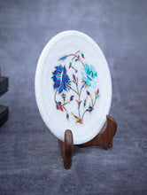 Load image into Gallery viewer, Floral Tapestry Marble Inlay Desk Curio