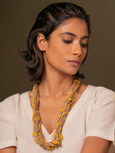 Load image into Gallery viewer, Golden Meadow Layered Jute Necklace