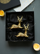 The India Craft House Heritage Gift Hamper - Dhokra Deer (Set of 2)
